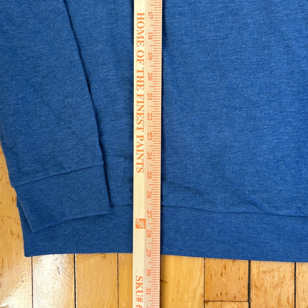 Criquet Pullover Mens XL Blue 1/4 Zip Performance Casual Golf Sweater - Picture 6 of 9